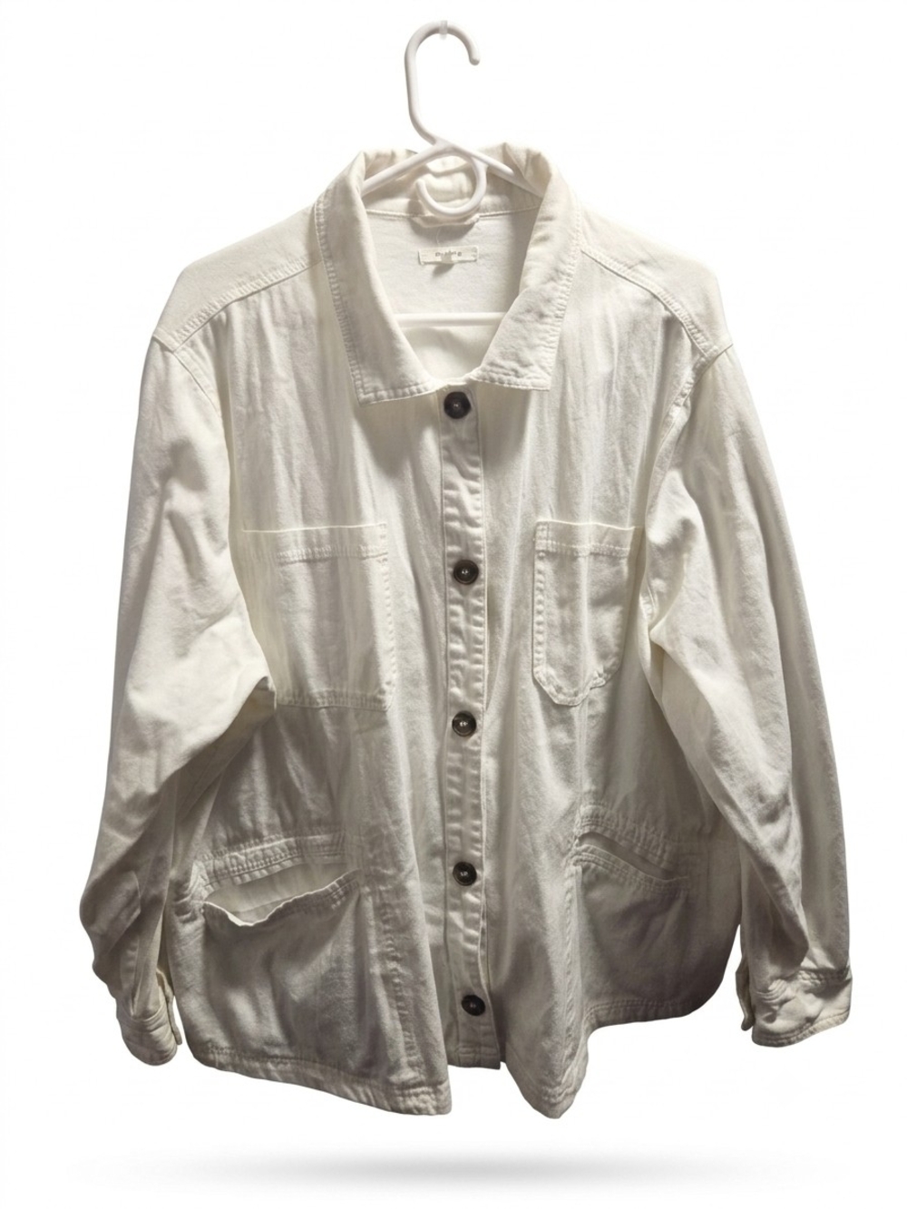 Maurices White Button Front Jacket - 2X